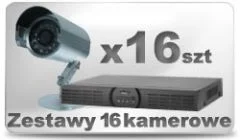 Zestaw monitorujący 16 kamer