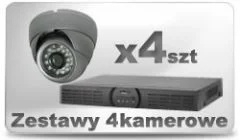 Zestawy do monitoringu z 4 kamer