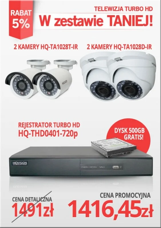 promocyjny zestaw do monitoringu turbo hd